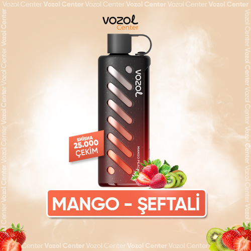 Peach Ice Vozol Shisha 25000 Fırsatı | Akıllı Ekranlı