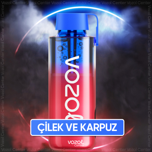 Yeni Nesil Şeffaf Strawberry Watermelon Vozol 10K Vozol Center'da