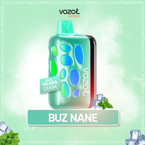 Cool Mint Vozol Puff Rave 40000 | 1000 mAh