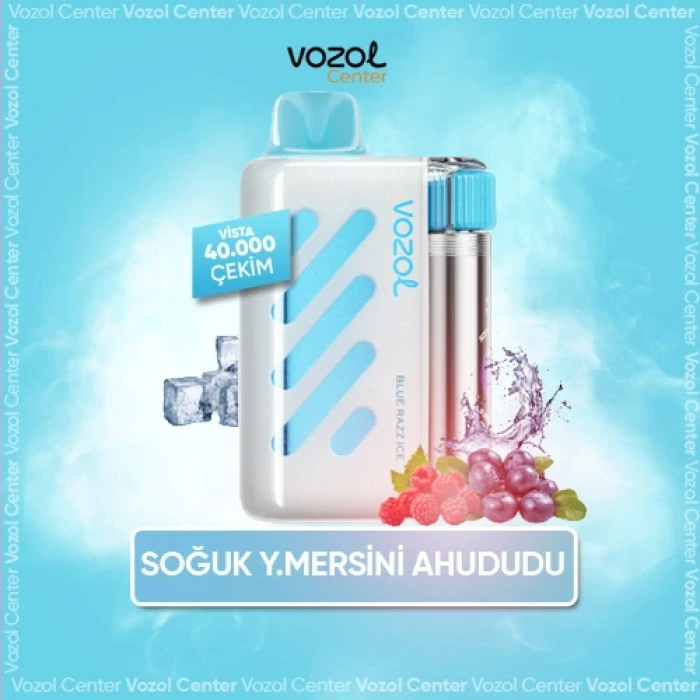 Blue Razz Ice Vozol Vista 40000 Aynı Gün Kargoda