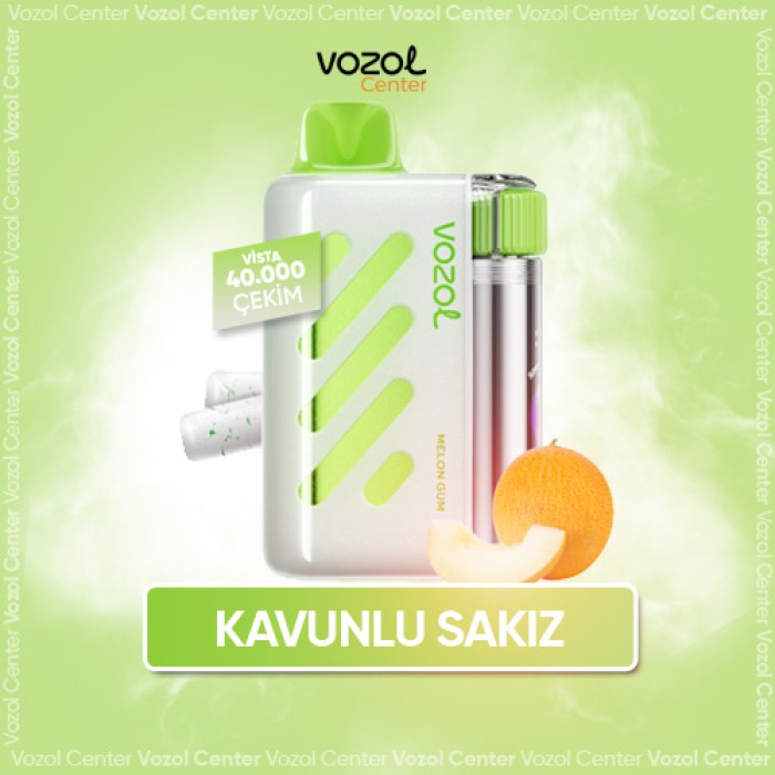 Melon Gum Vozol Vista 40000 Şimdi Orijinal Stokta