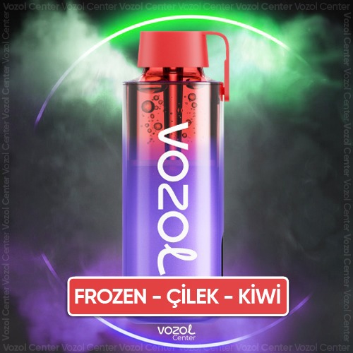 10K Buzlu Lezzet Frozen Strawberry Kiwi Vozol Neon Satın Al