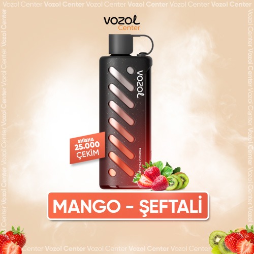 Peach Ice Vozol Shisha 25000 Fırsatı | Akıllı Ekranlı