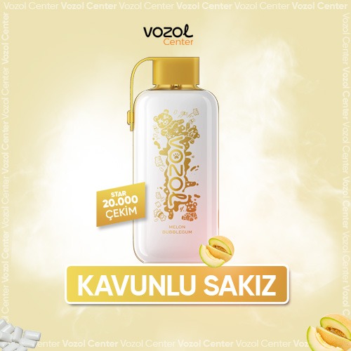 Melon Bubblegum Vozol Puff Star 20K | Vozol Center