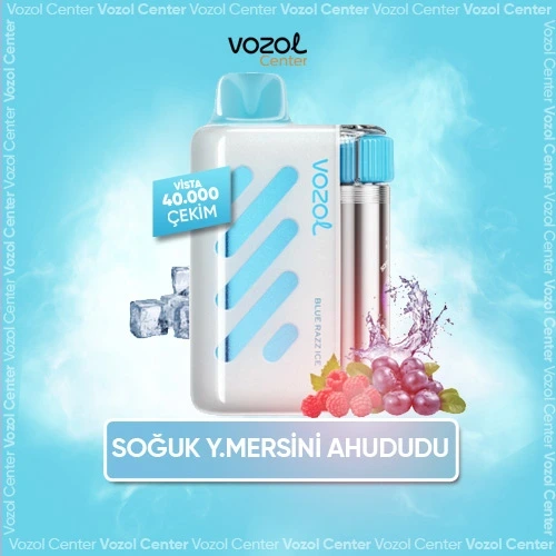 Blue Razz Ice Vozol Vista 40000 Aynı Gün Kargoda
